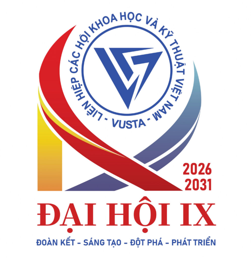 Logo Đại hội đại biểu toàn quốc Liên hiệp các Hội Khoa học và Kỹ thuật Việt Nam (VUSTA) lần thứ IX, nhiệm kỳ 2026 - 2031